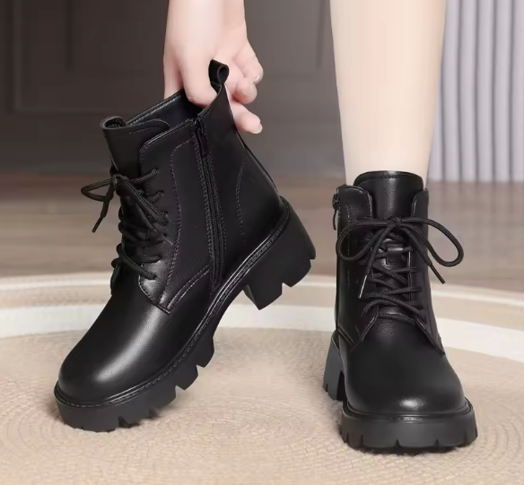 Aveline Lederstiefel mit Fellfutter