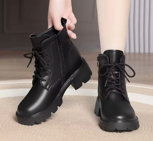 Aveline Lederstiefel mit Fellfutter