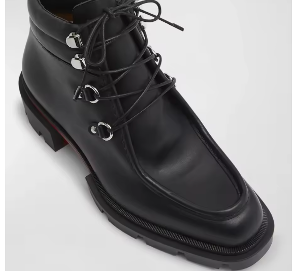 Chunky Platform Boots aus Leder