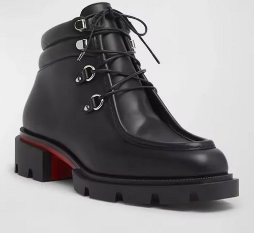 Chunky Platform Boots aus Leder