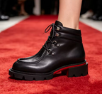 Chunky Platform Boots aus Leder