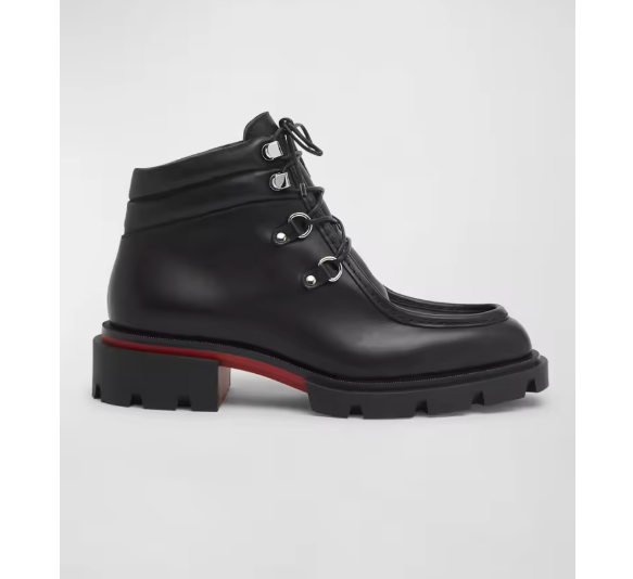 Chunky Platform Boots aus Leder