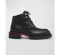 Chunky Platform Boots aus Leder